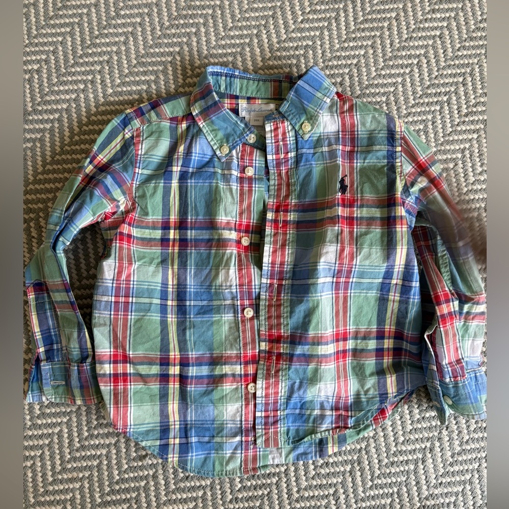 Ralph Lauren Plaid Button-Down Shirt